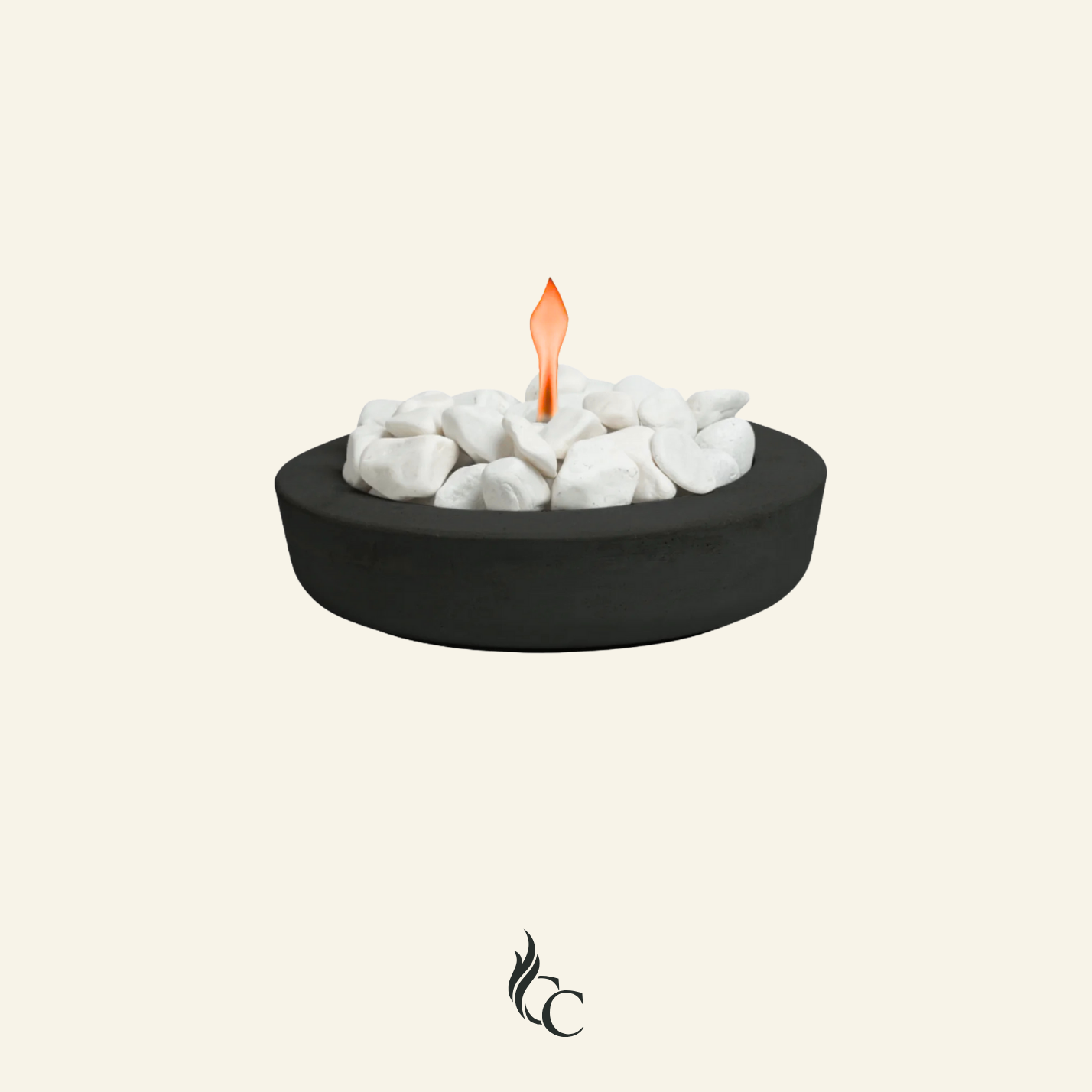 קערת אש עגולה בצבע שחור בקוטר 32 ס"מ