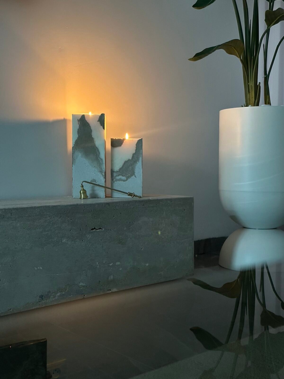 נר בטון – עיצוב ייחודי